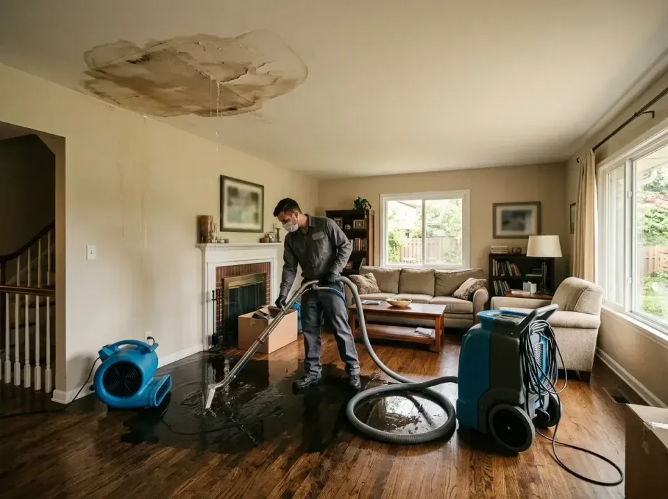 attic-pipe-burst-ceiling-drip-008 — frequently asked questions, Water Damage Restoration & Carpet Care in Gibson City, IL